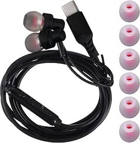 Resim BESTonZON 1 Takım kulaklık gürültü kesen kablolu kulakiçi spor kulak tomurcukları gürültü önleyici kulak tıkacı iptal etme USB c kulak tıkaçları Tam metal bakır yüzük Silika jeli 