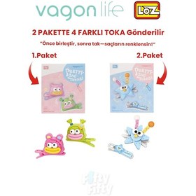 Resim 4'lü Saç Toka Seti Önce Birleştir,sonra Tak 2 Paket 4 Adet Gönderilir Yapı Toka Seti Ff 7101-7115 