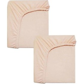 Resim 2 Adet 65x95 Cm Anne Yanı Lastikli Penye Kumaş Bebek Çarşafı-yavruağzı 
