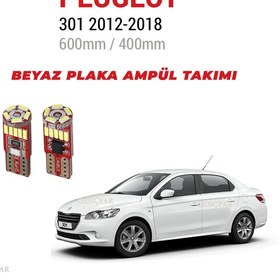 Resim Peugeout Plaka Ampül Set Beyaz Arıza Işığı Yakmaz Canbus 