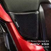 Resim 2022'den 2024'e kadar for HONDA ADV 350 Modelleri için 3D Dekaller, Yan Kapı Koruma için Tasarlandı. 