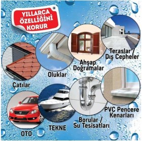 Resim Leak Fix (Beyaz 396 Gr) Su Yalıtım Sızdırmaz Geçirmez İzolasyon Kauçuk Spreyi Kaplama Sızıntı 