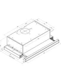 Resim Silverline Crystal 60 cm İnox Sürgülü Aspiratör 310 m3/saat Maksimum Emiş Özellikli Şık Tasarım 