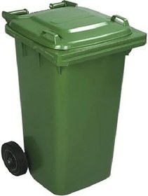 Resim Plastik Çöp Konteyneri - Yüksek Isıya Dayanıklı - Orjinal Hammadde 240 Litre Yeşil 