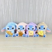 Resim Resmi Disney Lilo & Stitch Peluş Köpek Oyuncağı - Rastgele Karışık Ekmek ve Pizza Tasarımlı Stitch Pelüş, Yumuşak Polyester Çiğneme Oyuncuğu, Yavru Köpekler İçin Sevimli Doğum Günü veya Tatil Hediyesi, Oyun Zamanı ve Sarılma için, Oyunsever Tasarım, Çiğnemeye Dayanıklı Malzeme, Köpek Sahipleri 