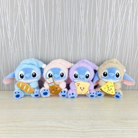 Resim Resmi Disney Lilo & Stitch Peluş Köpek Oyuncağı - Rastgele Karışık Ekmek ve Pizza Tasarımlı Stitch Pelüş, Yumuşak Polyester Çiğneme Oyuncuğu, Yavru Köpekler İçin Sevimli Doğum Günü veya Tatil Hediyesi, Oyun Zamanı ve Sarılma için, Oyunsever Tasarım, Çiğnemeye Dayanıklı Malzeme, Köpek Sahipleri 