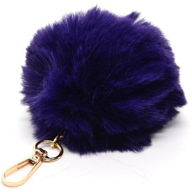 Resim Mor Renk Peluş Anahtarlık 841 