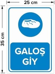 Resim Beyaz Galoş Giy Baskılı Levha 