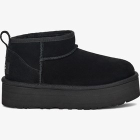 Resim UGG Classic Ultra Mini Platform Çocuk Siyah Bot 