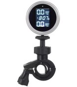 Resim Maiyame Motosiklet Lastik Basıncı Monitörü Güneş Enerjili Dışarıdaki Kablosuz Tespit Cihazı Evrensel Kullanım Gri 