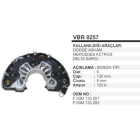 Resim Parçafix Diot Tablasi Dodge Askam Mercedes Actros Delta Sar 504629215 