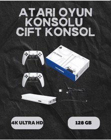 Resim M15 Retro Konsol - 20.000 Oyunlu, Çift Gamepadli, 4k Hdmı 