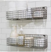 Resim Metal Banyo, Mutfak Rafı 2’Li Set Wd-241 Siyah 