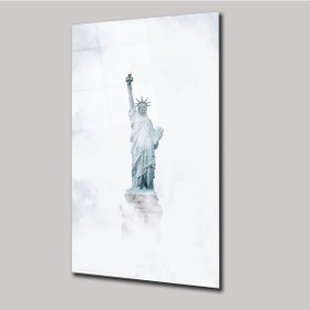 Resim Amerika Özgürlük Heykeli - Cam Tablo - Deg0276 