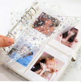 Resim Albüm Kart Tutucu Kart Stok Bağlayıcılar Albümler Fotokart Tutucu Şeffaf Yıldız Albümü Fotoğraf Albümü Clear 3inch 