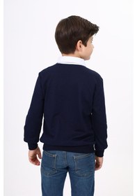 Resim Toontoy Kids Toontoy Erkek Çocuk Okul Sweatshirt Beyaz 