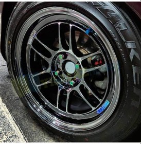 Resim Oto Sticker Enkei Rpf1 Jant Sticker Set Etiket Yapıştırma 10 Adet 4 X 1 Cm (Jant Için) 