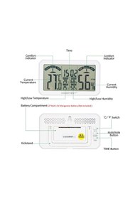 Resim Besthome1 Türkçe Optimizasyon: Habotest Taşınabilir Dijital Nem Sıcaklık Ölçer Ht683 - İç Mekan İklim Kontrolü İçin 