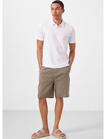Resim Tommylife Camel Standart Fit Dokuma Hafif Esnek Chino Erkek Şort - 81291 Camel 