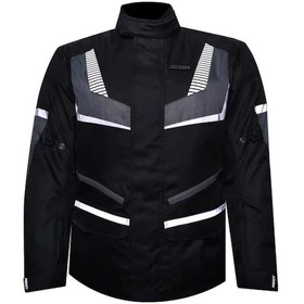 Resim Ebakbak Motosiklet Montu Maxdura Kumaş 4 Mevsim Reflektör Uzun Model Ark01 Grey 