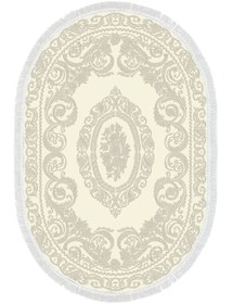 Resim Alanur Home Eko Trend Djt Yıkanabilir Kaymaz Taban Oval 3 Lü Yatak Odası Takımı 747 Klasik Krem 