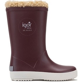 Resim Igor Splash Nautico Çocuk Kürklü Bordo Yağmur Çizmesi W10207-025 Bordo 