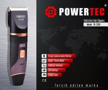 Resim Powertec TR-3200 8 Başlıklı Kablosuz Kuru Saç-Sakal-Ense Çok Amaçlı Tıraş Makinesi 