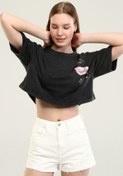 Resim Owut Collection Antrasit Baskı Detaylı Crop 