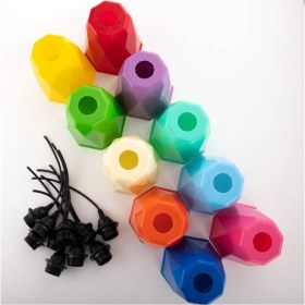 Resim Doğal Ahşap Fener Seti, 10 Adet, Şık ve Dayanıklı Aydınlatma Malzemesi 