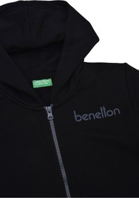 Resim United Colors Of Benetton Erkek Çocuk Sweat Bntb21876 Siyah Siyah 