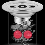 Resim 1pc Dayanıklı Paslanmaz Çelik Anti-Koku Süzgeç Kapağı, Duş, Banyo, Mutfak için Zemin Dren Filtresi - Otel Kalitesi Deodorant Dren Tıkanıklık Giderici 