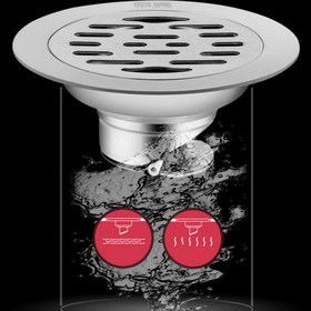 Resim 1pc Dayanıklı Paslanmaz Çelik Anti-Koku Süzgeç Kapağı, Duş, Banyo, Mutfak için Zemin Dren Filtresi - Otel Kalitesi Deodorant Dren Tıkanıklık Giderici 