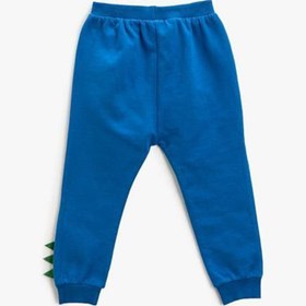 Resim Koton Erkek Bebek Yılbaşı Temalı Dinozor Baskılı Beli Bağlamalı Jogger Eşofman Altı 3wmb4 