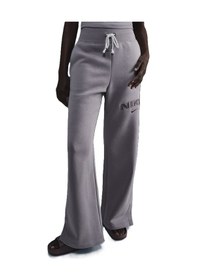 Resim Nike Sportswear Phoenix Fleece High Rise Wide Leg Logo Pants Kadın Yüksek Bel Eşofman Altı Mor Beyaz - Turuncu 