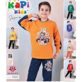 Resim fiyakamstore Kapi Kids 7011 Erkek Çocuk Uzun Kol Pijama Takım 