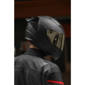 Resim LS2 Rapıd Race Takaroa Mat Siyah Kask C4 