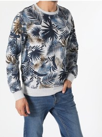 Resim Colin's Regular Fit Desenli Gri Erkek Sweatshirt CL1052305_Q1.V2_MGA 