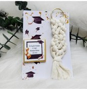 Resim Mezuniyet Hatırası Çikolata Ve Makrome Anahtarlık Hediye 20 Adet 