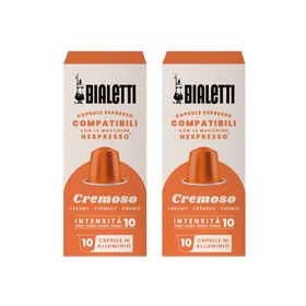 Resim Bialetti Nespresso Uyumlu Kapsül Kahve Cremoso 20 Adet 