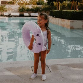 Resim Swim Essentials Leopard Lila Yüzme Simidi 55cm 