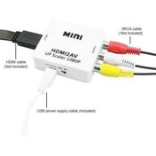 Resim Derwell Hdmı To Rca 1080p Tos Av Çevirici Dönüştürücü Tv Tüplü Televizyon Scart Av Video Adaptor Skart 