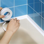 Resim Su geçirmez Silikon Bant 2'li Paket, PVC Kendinden Yapışkanlı Sızdırmazlık Bandı Banyo, Mutfak ve Atölye için, Küf Önleyici, Nem Geçirmez, Her Rulo 5M/16FT 