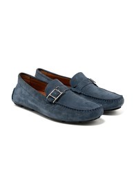 Resim Oxford Klasik Erkek Mo-7574a044-7574 Giuseppe Mengoni İndigo Süet Koyu Lacivert 