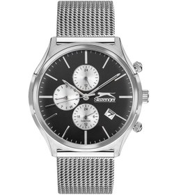 Resim Slazenger SL.09.1824.2.01 Erkek Kol Saati | 41mm Paslanmaz Çelik, Dual Time 