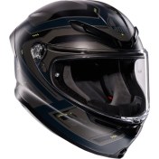 Resim Agv K6 S Mplk Enhance Matt Grey Yellow Fluo Kapalı Kask 