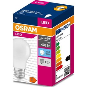 Resim Osram Led Lamba 4,9w Beyaz Işık E27 