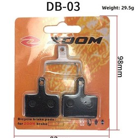 Resim Teltree Mountain Bike Fren Balataları - Zoom M355/m446 Ve Atx777 Uyumlu, Yüksek Kaliteli, Güçlü Frenleme, Kolay Kurulum Db-03 Modeli 