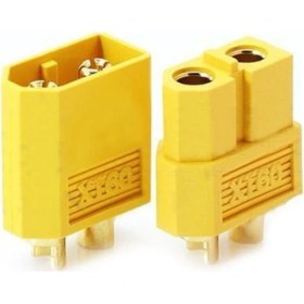Resim Emay Center Xt-60 Batarya Konnektör Dişi Erkek Çift Plug 60A Li-Po Pil Uyumlu 