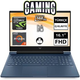 Resim Hp Victus 16-S0022NT 7Z588EA07 Ryzen7 7840HS 64GB 1tbssd RTX4050 16.1" Fullhd Freedos Taşınabilir Bilgisayar 