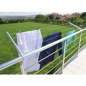 Resim Genel Markalar Asvera - %100 Alüminyum Pratik Balkon Çamaşır Kurutmalığı - %100 Alüminyum Balkon Çamaşır Kurutma As 